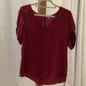 Naked Zebra Dark Red Blouse, Size M
